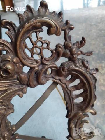 Страхотна барокова бронзова рамка за снимка, снимка 3 - Антикварни и старинни предмети - 51043310