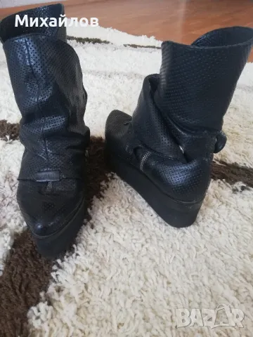 дамски боти платформа , снимка 2 - Дамски боти - 50365282