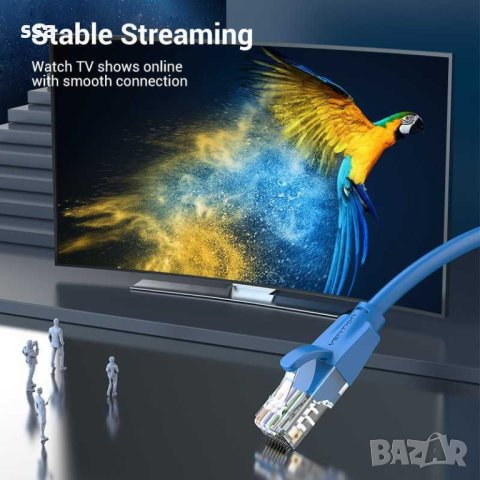 LAN Кабел UTP Cat.6 Patch Cable - 0.5M – Различни цветове Vention, снимка 2 - Мрежови адаптери - 43416813