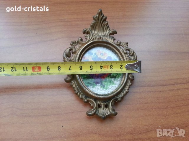 Ретро гоблен в барокова рамка, снимка 3 - Антикварни и старинни предмети - 33559052