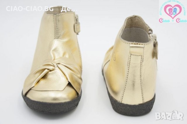 №22, Италиански Бебешки боти от Естествена кожа в златисто Falcotto by Naturino, снимка 5 - Детски обувки - 28289206