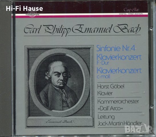 Carl Philipp Emanuel Bach-Sinfonie 4, снимка 1
