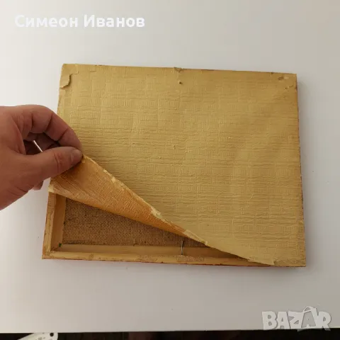 Интересна стара картина пейзаж SG2026, снимка 5 - Други ценни предмети - 47930395