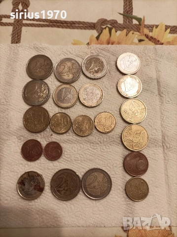 евро монети различни години от 99-та година до 2023 година, снимка 3 - Нумизматика и бонистика - 53223023