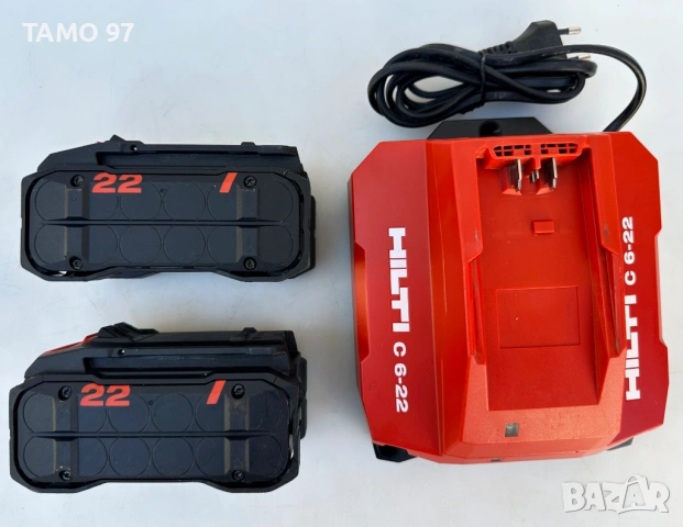 Hilti AG 6D-22 Nuron - Безчетков ъглошлайф с SensTech 2x22V 5.10Ah като нов!, снимка 9 - Ъглошлайфи - 53037283