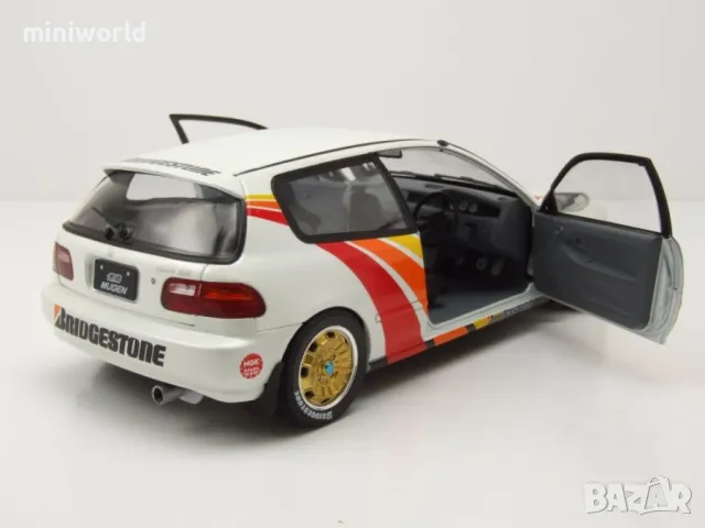 Honda Civic EG6 Mugen Racing 1992 - мащаб 1:18 на Solido моделът е нов в кутия, снимка 5 - Колекции - 49553648