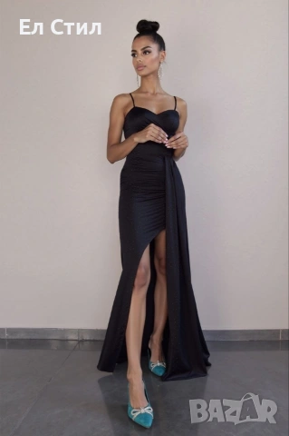 📌3 модела #дамска #рокля Размер С , М Цена 38 евро Сатен Еконт, снимка 5 - Рокли - 53458616