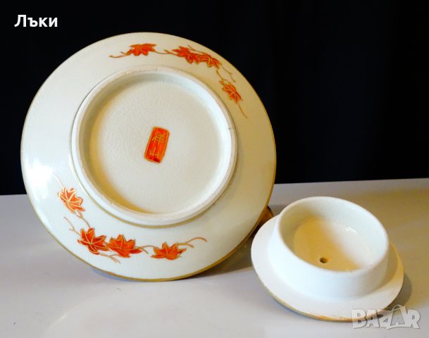 Чайник,кана Satsuma период Meiji,школа Shosan. , снимка 6 - Антикварни и старинни предмети - 26761626