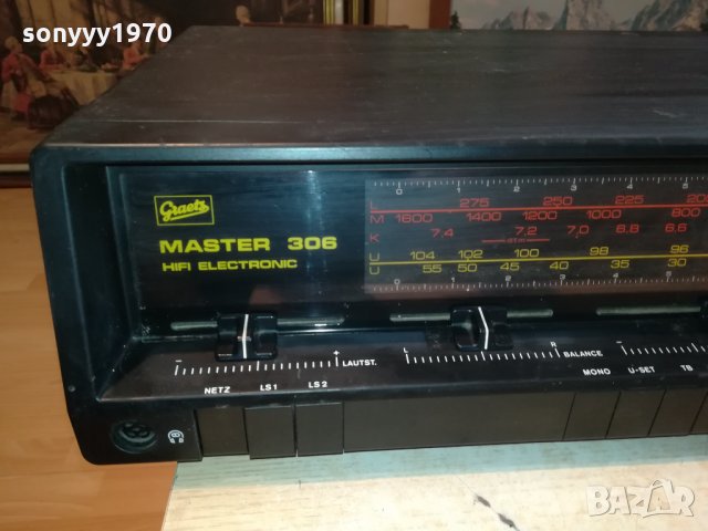 GRAETZ MASTER 306-MADE IN WEST GERMANY 0711211142, снимка 3 - Ресийвъри, усилватели, смесителни пултове - 34721976