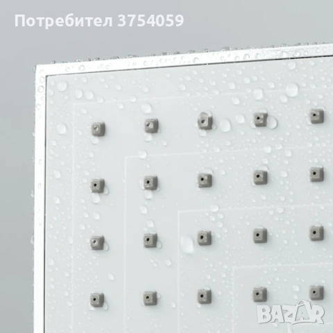 Хромиран горен душ комплект, смесител тип дъждовен душ Schütte