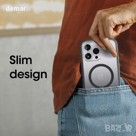 Прозрачни калъфи OtterBox с MagSafe за iPhone 14 Pro Max и iPhone 14 Pro, обсидиан, снимка 2 - Калъфи, кейсове - 44896136