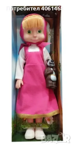Голяма музикална детска кукла Маша от Маша и Мечокът, снимка 8 - Кукли - 47939849
