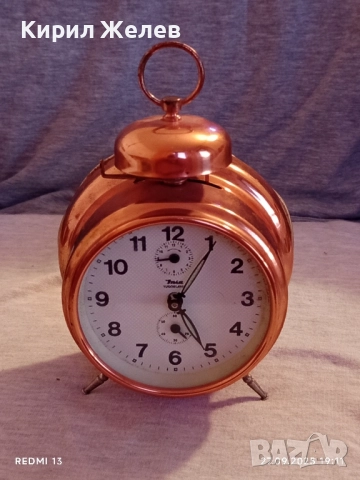 Рядък стар будилник INSA Югославия механичен за КОЛЕКЦИЯ 33447, снимка 5 - Антикварни и старинни предмети - 51859531