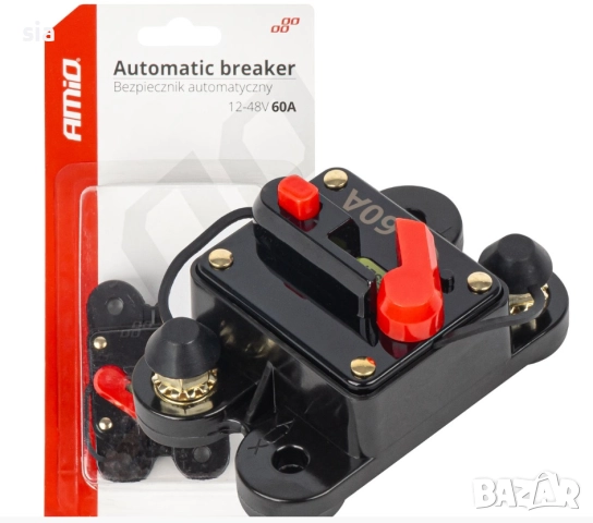 Автоматичен предпазител за кола, прекъсвач 12-48V 60A