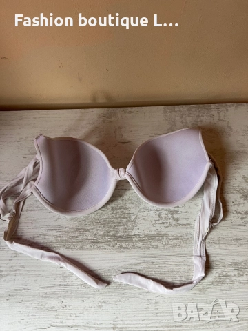 Комплект бял бански с флорална долница с цветя 46 размер C чашка 🌸🪷🌺🌷💐🌹🤍🩷❤️, снимка 5 - Бански костюми - 52002115