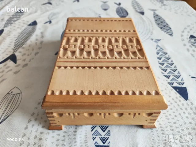 Дървена кутия за цигари. Дърворезба., снимка 6 - Декорация за дома - 49695273