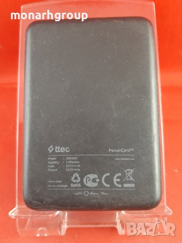 Външна батерия ttec, PowerCard SL, 5.000mAh, снимка 2 - Външни батерии - 36662282