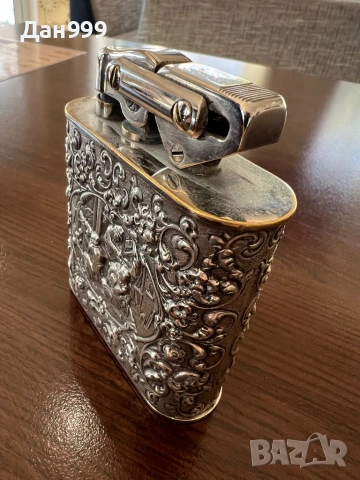 Антична , уникална сребърна запалка Karl Weden, снимка 3 - Антикварни и старинни предмети - 53581946