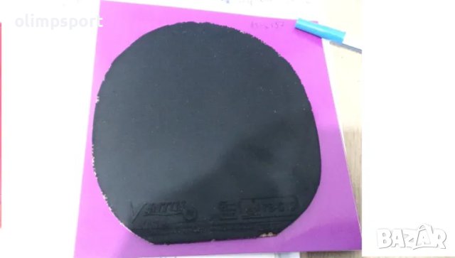 гума за тенис на маса tsp ventus spin черна мах 150 х 157мм  3 месеца игра