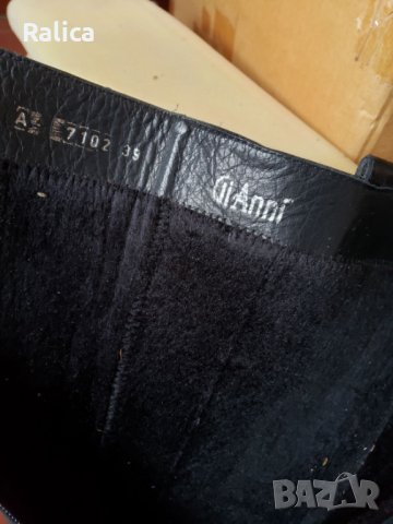 GiAnni черни ботуши от естествена кожа, НОВИ, снимка 10 - Дамски ботуши - 39310489