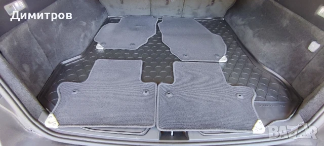 Оригинални мокетни стелки за Volvo S80, V70, XC70 2007-2016 година, 4 части, черни 