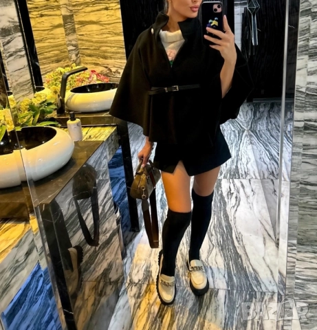 пончо с колан