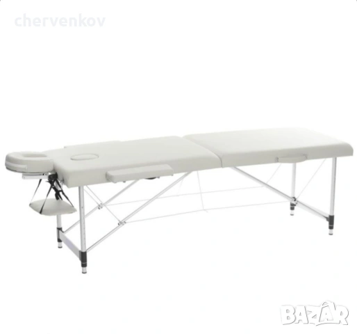 Двусекторна дървена козметична масажна кушетка - черен бял цвят, снимка 10 - Кушетки - 53166159