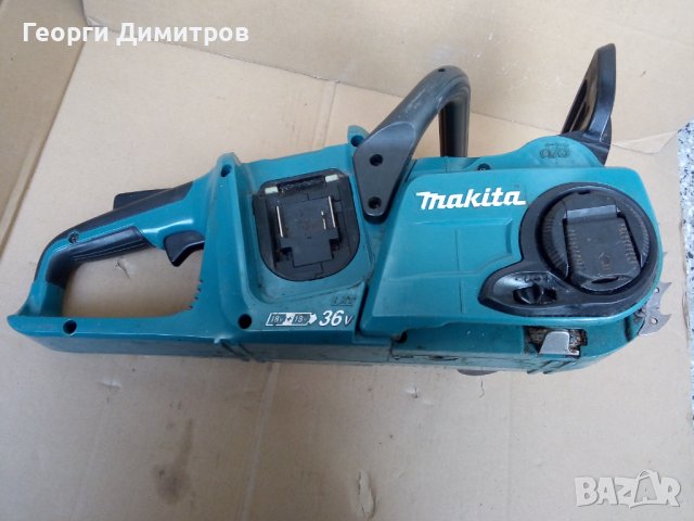 акумулаторен верижен трион 36V (18V+18V), 35см. MAKITA DUC353 - не работи, снимка 2 - Други машини и части - 43672030