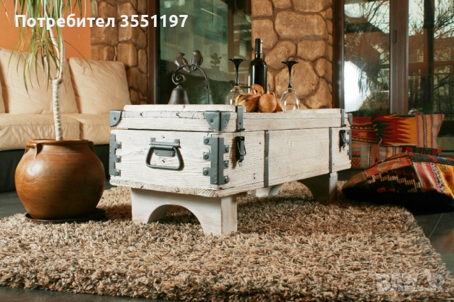 Холна маса от сандък с място за багаж, снимка 9 - Маси - 51687003