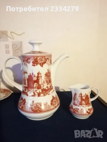 Стар немски порцеланов сервиз за кафе, чай. , снимка 4 - Сервизи - 50395866