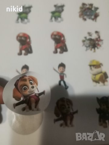 24 бр Paw Pes Patrol Пес Патрул лепенки самозалепващи стикери за ръчна изработка за подарък , снимка 2 - Други - 37933733