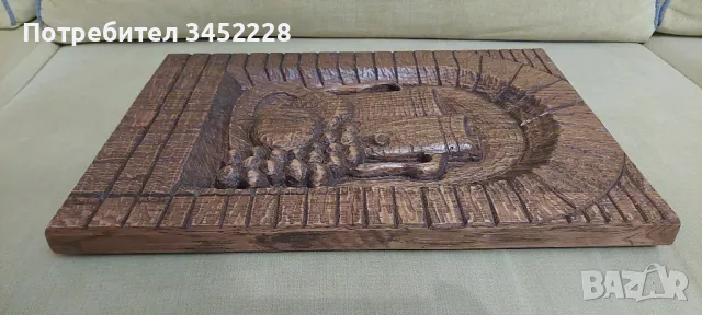 дърворезба масив за ценители 44см 30см , снимка 6 - Декорация за дома - 50368777