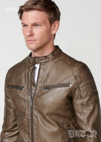 100% Оригинално чисто-ново с етикет уникално мъжко кожено яке KOROSHI! , снимка 4 - Якета - 50897938