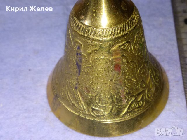 СТАР ФЛОРАЛНО ОРНАМЕНТИРАН БРОНЗОВ СВЕЩНИК - КАМБАНКА За ДЕКОРАЦИЯ КОЛЕКЦИЯ 42689, снимка 11 - Декорация за дома - 43980872