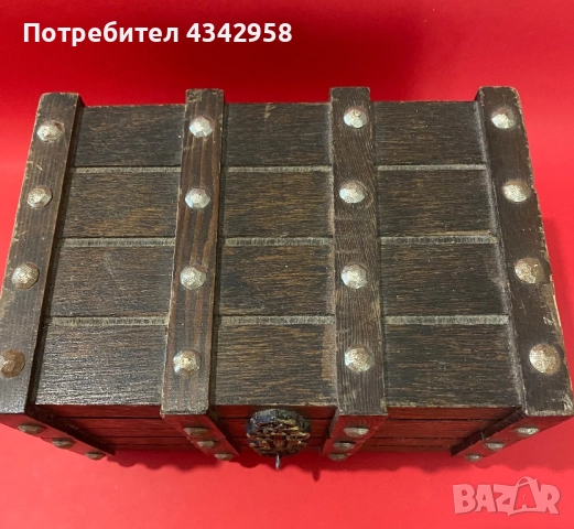 Старинна дървена кутия за бижута., снимка 9 - Антикварни и старинни предмети - 52532778