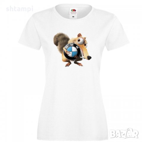 Дамска тениска BMW Scrat Ice Age, снимка 3 - Тениски - 32835827