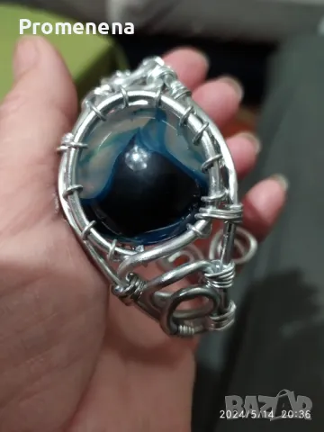 Гривни с естествени кристали, снимка 14 - Гривни - 47046344