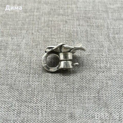  Цвете 0.990 Стерлингово Сребро с магнитна закопчалка за колие - 16 мм - за Бижута, снимка 3 - Колиета, медальони, синджири - 32840974