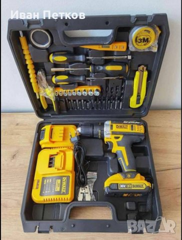 Акумулаторен ударен винтоверт Dewalt 36V с 2 батерии, снимка 1 - Винтоверти - 40210970