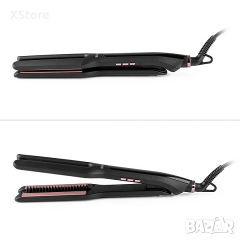 Преса за изправяне на коса с вграден насочващ гребен Muhler MHS-777, снимка 3 - Преси за коса - 52590017