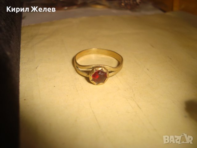 СТАРИНЕН СКЪПОЦЕНЕН БРОНЗОВ ПРЪСТЕН с ЕСТЕСТВЕН ГРАНАТ РЪЧНА МАЙСТОРСКА ИЗРАБОТКА - 19 ВЕК 27559, снимка 12 - Антикварни и старинни предмети - 36771149