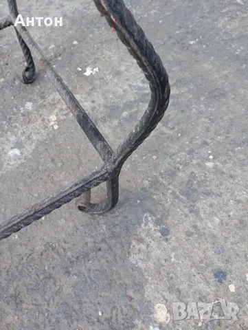 Мса от ковано желязо , 80 см  на 42  см, снимка 4 - Маси - 50397169