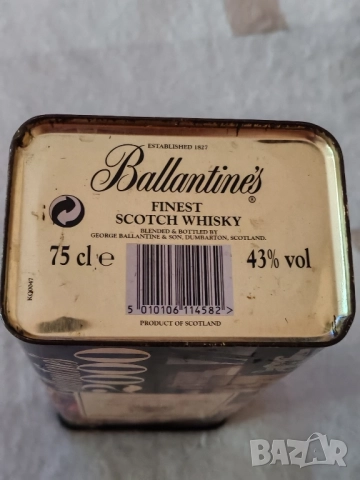 Юбилейна,тенекиена кутия от уиски Ballantines. , снимка 5 - Колекции - 52143369