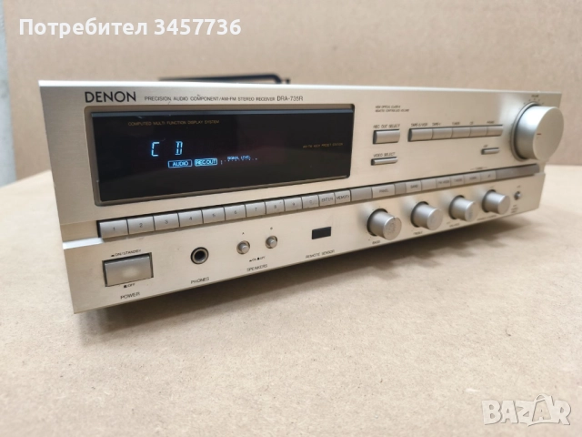 Стерео Ресивър Denon DRA-735R Усилвател Denon DRA735R Champagne, снимка 4 - Ресийвъри, усилватели, смесителни пултове - 52016898