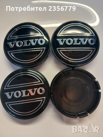 Капачки за джанти Волво черни декоративни тапи за джанти 55/60, снимка 4 - Аксесоари и консумативи - 52430503