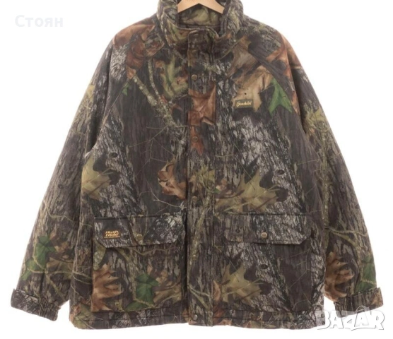 Vintage Mossy Oak Forest Camo Ватирано Puffer Яке