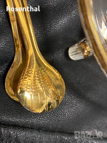 Кристална купичка, ръчна дизайнерска изработка с богата позлата, снимка 10 - Декорация за дома - 39523686