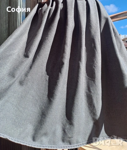 Сива,вълнена пола,р-р М/Л/ХЛ