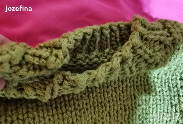 Детски ръчно плетен пуловер за 2-3г дете, снимка 7 - Детски пуловери и жилетки - 51802240