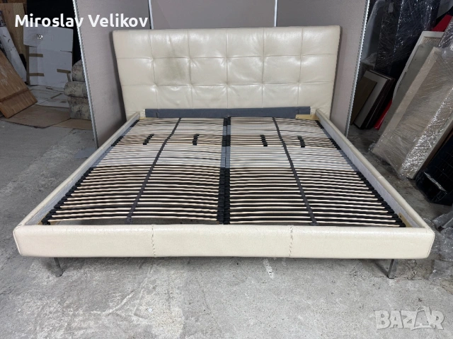 Спалня от кожа в добро състояние !, снимка 2 - Спални и легла - 53422179